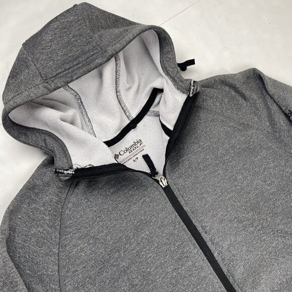 Columbia Golf Full Zip Hoodie Sweatshirt Women’s Size S Gray Polyester Light - Picture 1 of 12